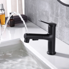 Çeshme me tush për Banjo&Kuzhinë, e zezë 019